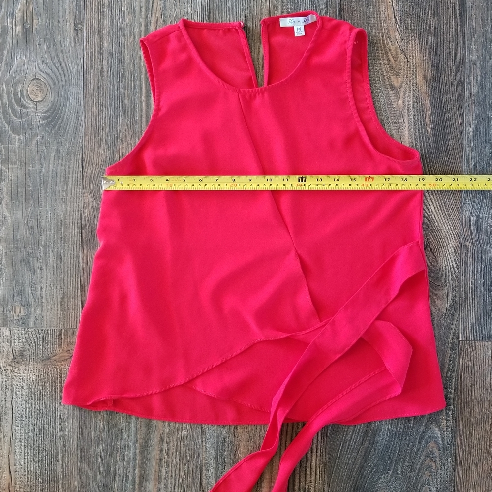 She & Sky Red/Orange top